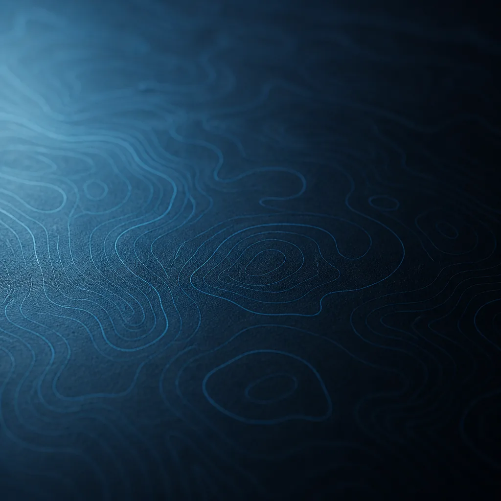 Textura de curvas de nivel en azul marino y cian / Contour texture in navy and cyan